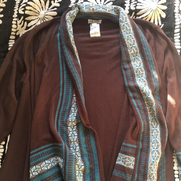 Boho 70s style waterfall cardigan - Picture 5 of 5